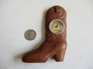 Vintage Burwood Cowboy Boot Thermometer Made In USA - Picture 1 of 4