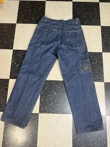 Vintage Marithe Francois Girbaud Carpenter Jeans Men's 34x33 Blue Denim Baggy - Picture 1 of 9