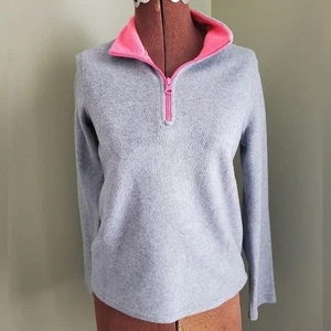 OLD NAVY ACTIVE Girls Large 10/12 gray/pink fleece - Picture 1 of 9