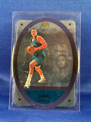 1996 UPPER DECK SPX DIE-CUT GEORGE ZIDEK #6 (CHARLOTTE HORNETS) - Image 1 of 2