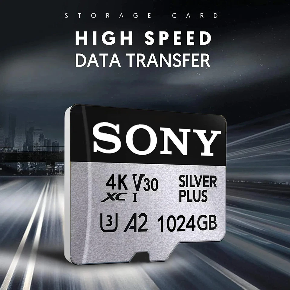SONY 1TB 512GB 256GB 128GB Micro TF SD Card High Speed Class Flash Memory - Image 1 of 4