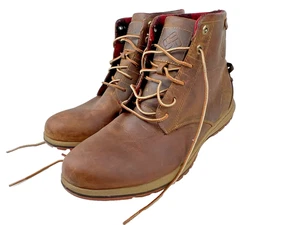 Columbia Davenport Six Zapatos Impermeables de Cuero Marrón para Hombre Talla 13 YM5137 - Imagen 1 de 9