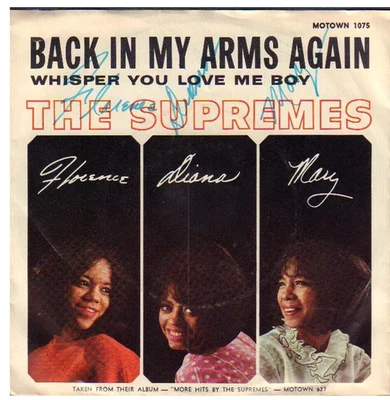 Supremes 罕见签名唱片套 - 黛安 + 玛丽 + 佛罗伦萨 — 第 1/4 张图片