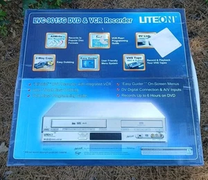 NEW / SEALED Lite On LVC-9015G DVD Recorder & VHS Recorder Combo Unit DVD-R/RW - Picture 1 of 4