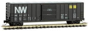 Micro-Trains MTL Z-Scale 50ft Rib Side Single Door Box Norfolk Western/NW #57571 - Bild 1 von 1