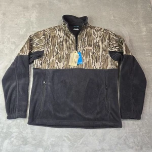 NWT New Columbia PHG Camo Fleece Overlay II 1/4 Zip Pullover Sweatshirt Men's L - Picture 1 of 16