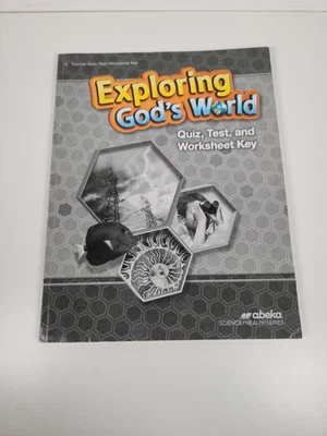 Abeka Exploring God's World Teacher Quiz Test Worksheet Key, Grade 3 Homeschool - Image 1 of 3