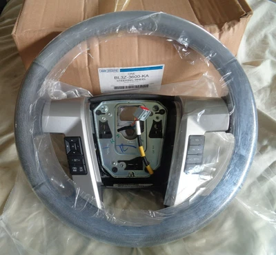 Camión Ford F-150 2011 2012 nuevo volante cuero ¡Nuevo! OEM BL3Z-3600-KA Foto 1 de 4