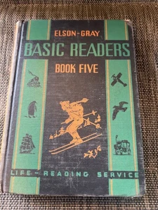 Vintage 1936 Elson Gray Basic Readers Book Scott Foresman Illustrated Vol 5 HC - Picture 1 of 4