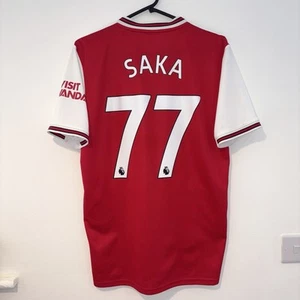 Arsenal 2019/2020 Home Adidas Authentic Saka 77 Men’s Medium - Picture 1 of 13