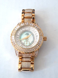 Kirks Folly LIMITIERTE ZUGABE ENGEL UHR GOLDFARBEN ATEMBERAUBEND. - Bild 1 von 5