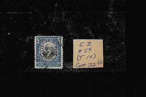 Canal Zone Scott 54- F-VF Used-Catalogs $32.50-Opens below 8% of Scott Catalog - Picture 1 of 2
