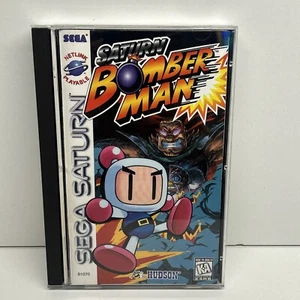 Saturn Bomberman (Sega Saturn) CIB completo di manuale e inserti! Testato! US Ver! - Foto 1 di 24