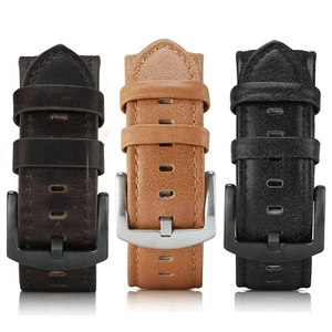 Cinturino da uomo in pelle design/Apple Watch Series 9, 8, 7, 6, 5, 4, 3, 2, 1, SE - Foto 1 di 17