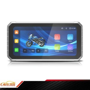 6.25 Inch Motorcycle Navigator with Wireless Carplay Android Auto WaterProof - Picture 1 of 12