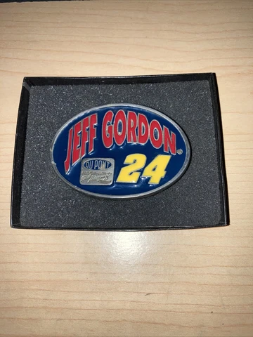 Vtg 1995 Nascar 24 Jeff Gordon Special Edition 4929 Belt Buckle Enamel USA MINT Cover