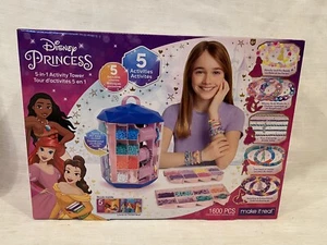 NUOVO Disney Princess 5 in 1 Torre Attività Perline 1600 Pezzi Rendilo Reale 2022 - Foto 1 di 13