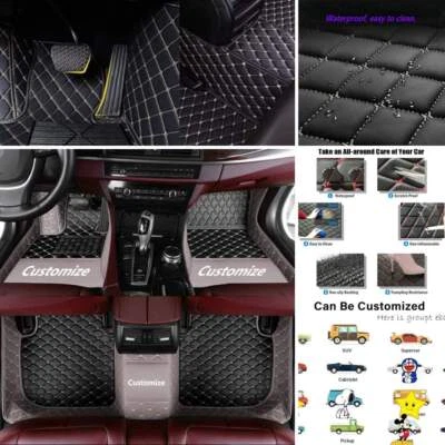 Fit Chrysler All Weather Car Floor Mats Full Covered Custom Carpets Pu Leather Foto 1 de 4