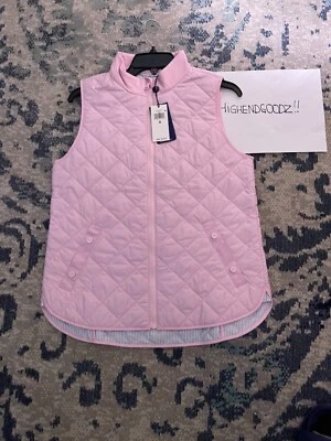 Chaleco acolchado Ralph Lauren Golf para mujer rosa talla M Foto 1 de 4