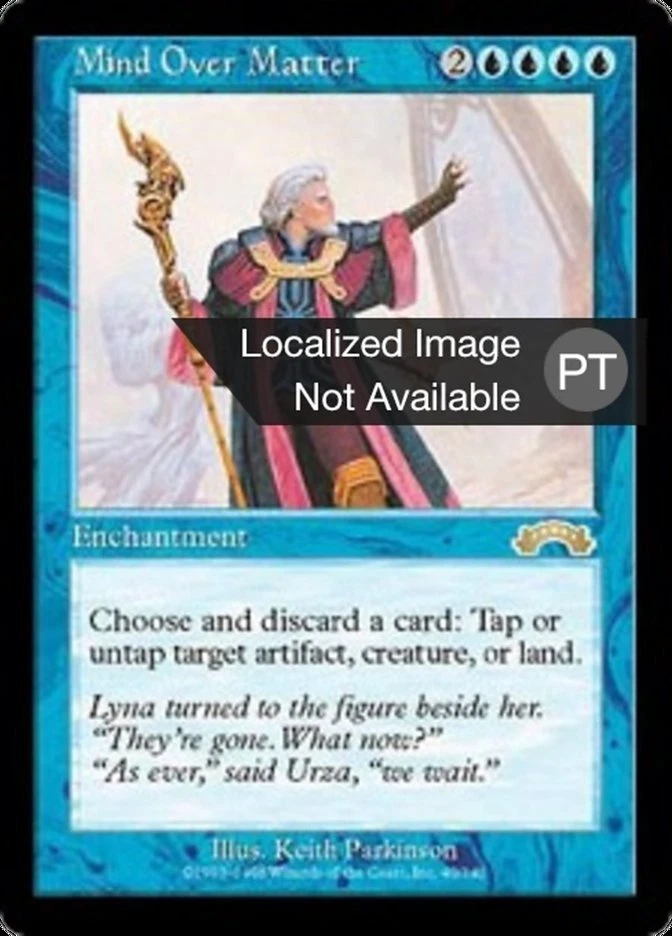 MTG Mind Over Matter Exodus 40/143 Regular Rare PORTUGUESE - Image 1 of 1