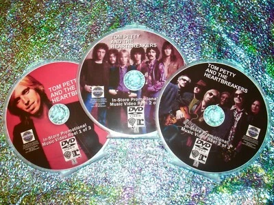 TOM PETTY and The Heartbreakers In-Store Promo 45 Music Videos 79-2017 3 DVD Set - Image 1 of 4