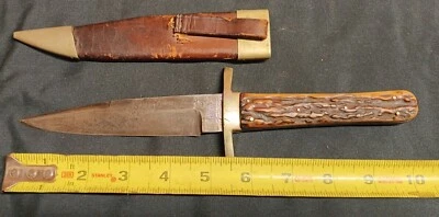 Antique Vintage 1820s W&S Butcher Sheffield Fighting Knife - Image 1 of 4