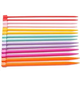 New Knitting Needles Multicolour Sweater Needle Plastic Weaving Tools NIP Craft - Picture 1 of 12