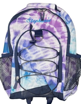 POTTERY BARN TEEN GEAR UP PURPLE NAVY LAGUNA TIE DYE SMALL 背包 * STEPHANIE* — 第 1/4 张图片