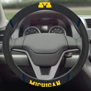 Brand New NCAA Michigan Wolverines Universal Fit Car Truck Steering Wheel Cover - Picture 1 of 1