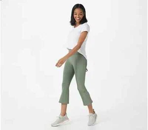 zuda Petite Z-Move Cropped Pants with Pockets Petite Plus 4X 4XP Green A394486 - Picture 1 of 8