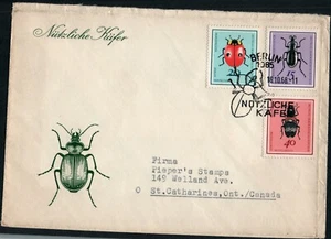 GERMANY DDR 1968 FIRST DAY COVER TIGER BEETLE - Picture 1 of 2