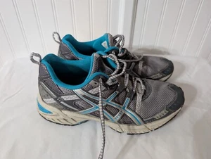 Asics Womens Shoes Gel Enduro 6 Running Sneakers Gray Blue Size 8.5 - Picture 1 of 13