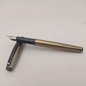 SHEAFFER SAGARIS COVERTOR FOUNTAIN PEN TITANIUM EF NIB EXCELLENT - Picture 1 of 9