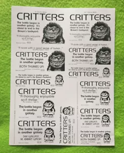 "Critters" Original Movie Mini Ad Clip Art 1986 (Uncut) - Picture 1 of 3