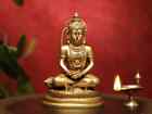 Brass Hanuman Statue Blessing Lord Bajrang Bali Murti Pooja Temple God Figurine