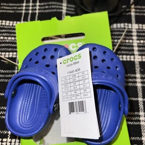 Crocs Littles Clogs, Toddler Size C2/C3, Cerulean Blue NEW Damage Box - Picture 1 of 4