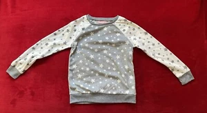 BCBG Girl's Long Sleeve Soft Stars Pattern Pullover Gray Sweatshirt Sz: M 10/12 - Picture 1 of 11