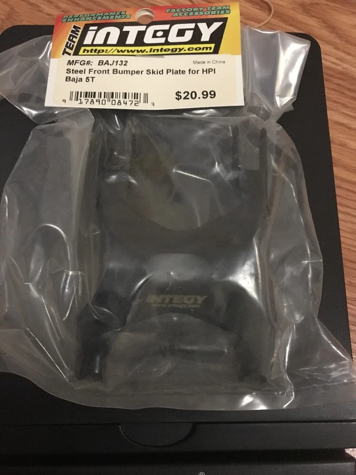 Placa de deslizamiento de parachoques delantero de acero Integy para parachoques de camión HPI Baja 5T Foto 1 de 1