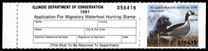 1991 Illinois Hunter-type con linguetta sinistra completa (IL17h) - Foto 1 di 2