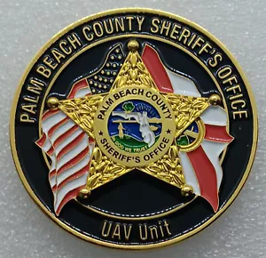 Palm Beach Sheriff Office Donald Trump Silent Overwatch Over 47 Challenge Coin - Picture 1 of 2