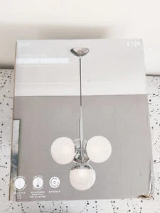 Next Deckenleuchte Cambourne 4-flammig Pendelleuchte/Glas Chrom Deko Stil Wohnleuchte - Bild 1 von 7