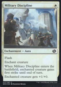 MILITARY DISCIPLINE 017/287 FOIL THE BROTHERS' WAR MTG MAGIC NM - Picture 1 of 1
