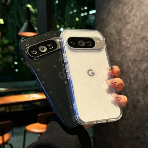 For Google Pixel 9 Pro XL 8 Pro 8A 7A Shockproof Glitter Clear Magnet Case Cover - Picture 1 of 22