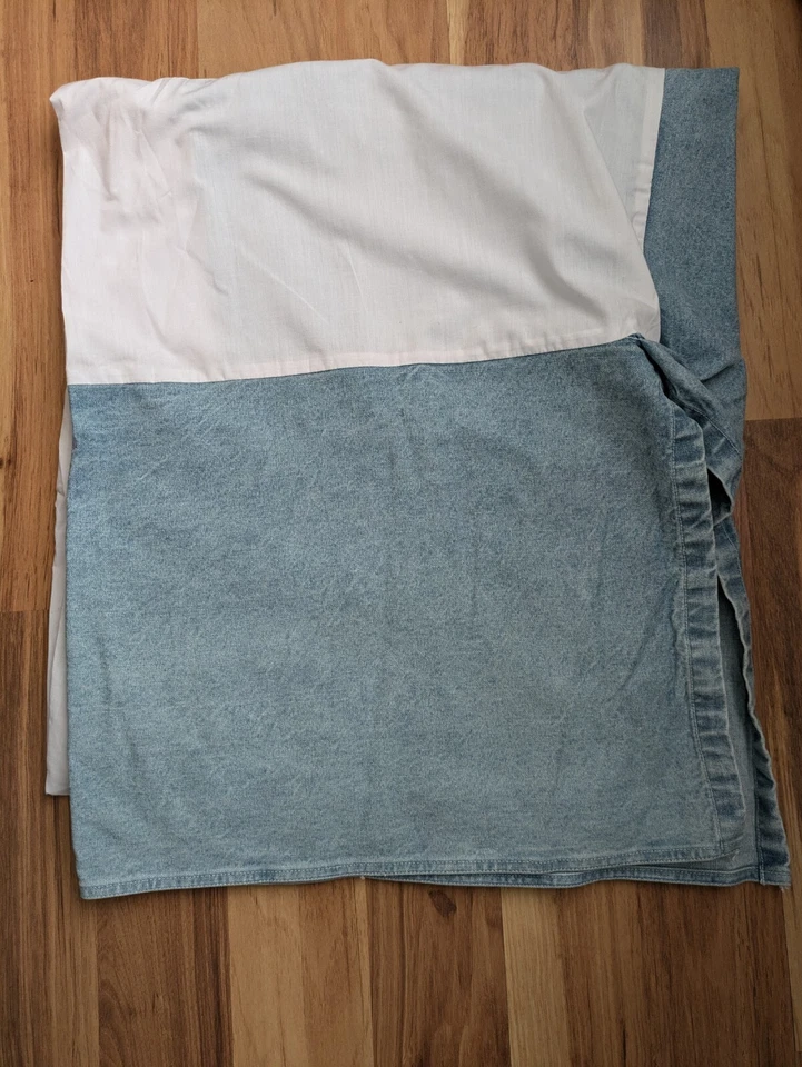 Laura Ashley Bed Skirt Twin Size Denim - Image 1 of 1