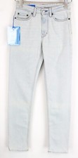 ACNE STUDIOS South LT W24/L32 Women Jeans Slim Fit Cotton Stretch Blue Washed