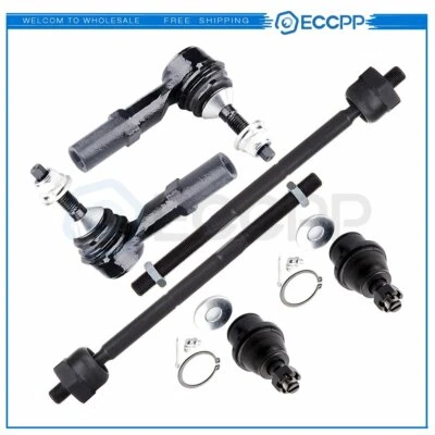 6 piezas para Lincoln Navigator 2003-06 barras de amarre delanteras interiores exteriores rótulas inferiores Foto 1 de 4