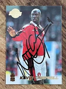 KEVIN CAMPBELL ON CARD AUTOGRAMM NOTTINGHAM FOREST eBay 1/1 PANINI no TOPPS - Bild 1 von 4
