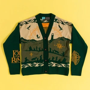 Official The Lord Of The Rings The Journey Knitted Cardigan - Picture 1 of 4