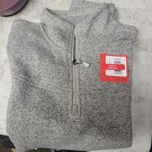 North Face Pullover Damen XL grau 1/4 Zip Sweater Fleecejacke Outdoor Wandern - Bild 1 von 4