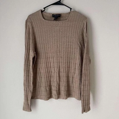 Geoffrey Beene Men's Tan Silk Sweater  - Image 1 of 4